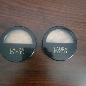 ❣️2/$45 LAURA GELLER Baked Balance-n-Brighten + B-n- Glow Foundation FAIR